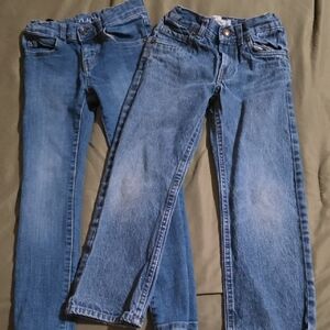 Girl's Adjustable Jeans, Bundle Of 2